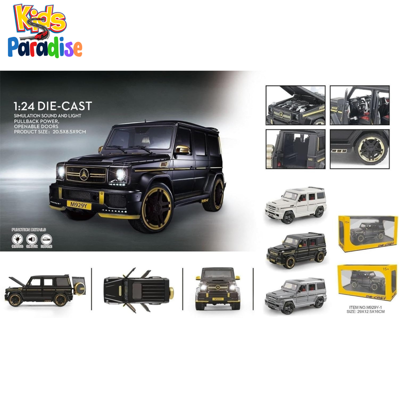1:24 Mercedes Benz G63 AMG Diecast Model Car M 929 Y1