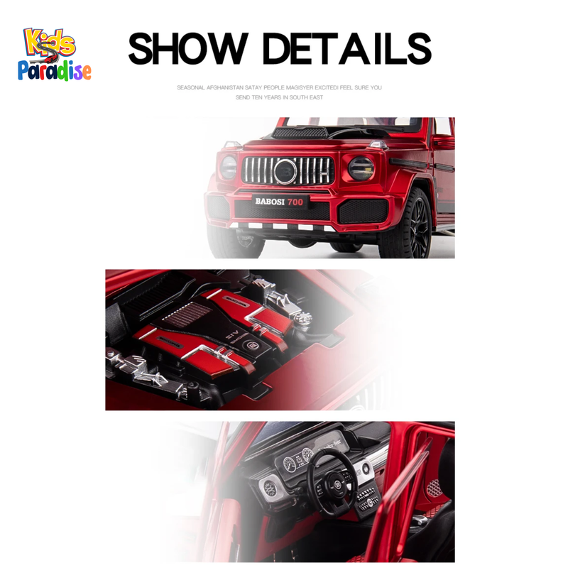1:32 Mercedes Benz Brabus G700 SUV Diecast Model Car HN-3201