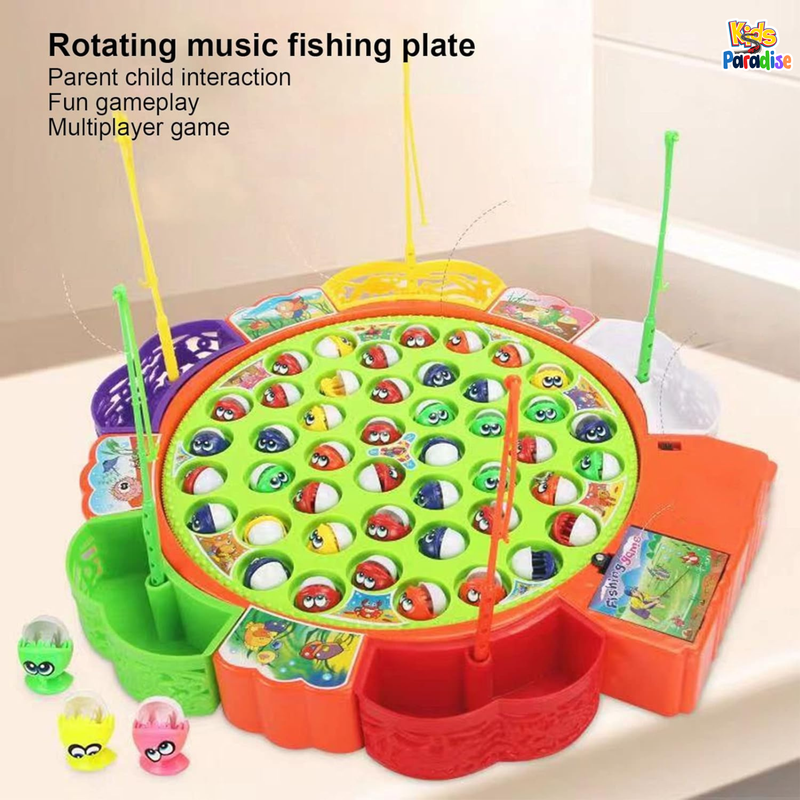 21 Pcs Fish Game Electric Musical Fishing Toy
