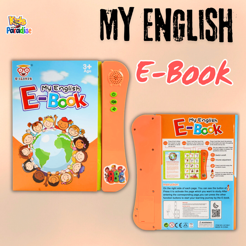 E Book Educational Toy Finger Press Smart English Learn For 3+ Years