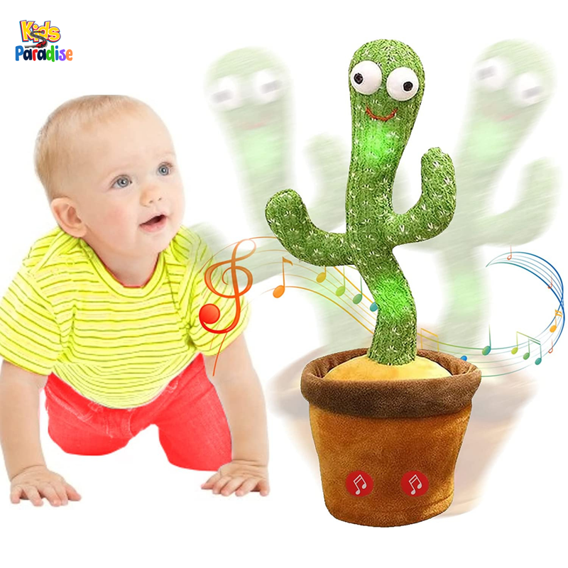 Cute Dancing and Talking Cactus Rechargeable Stuffy Toy