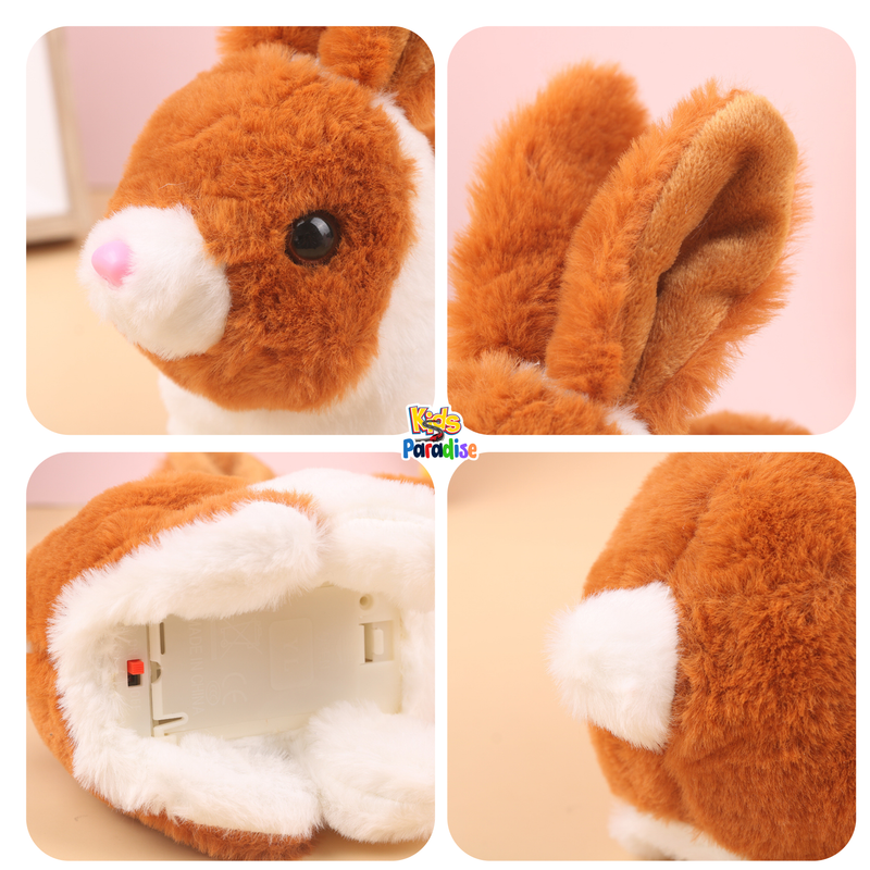 Fun Animal Bunny Toys Adorable Novelty Hopping Jumping Walking Plush Toy