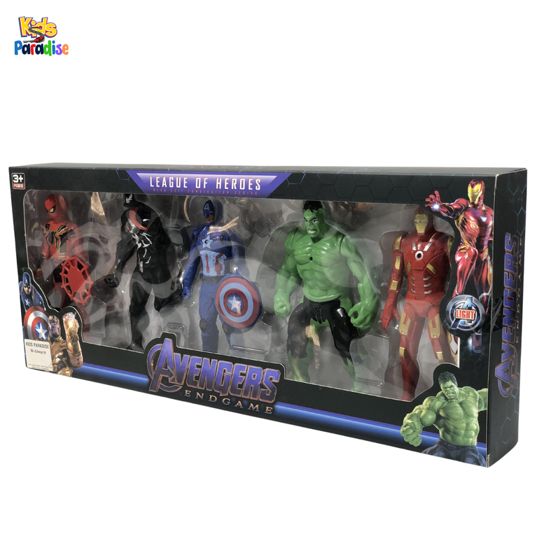 Pack of 5 Multicolored Avengers Superheroes Action Figures