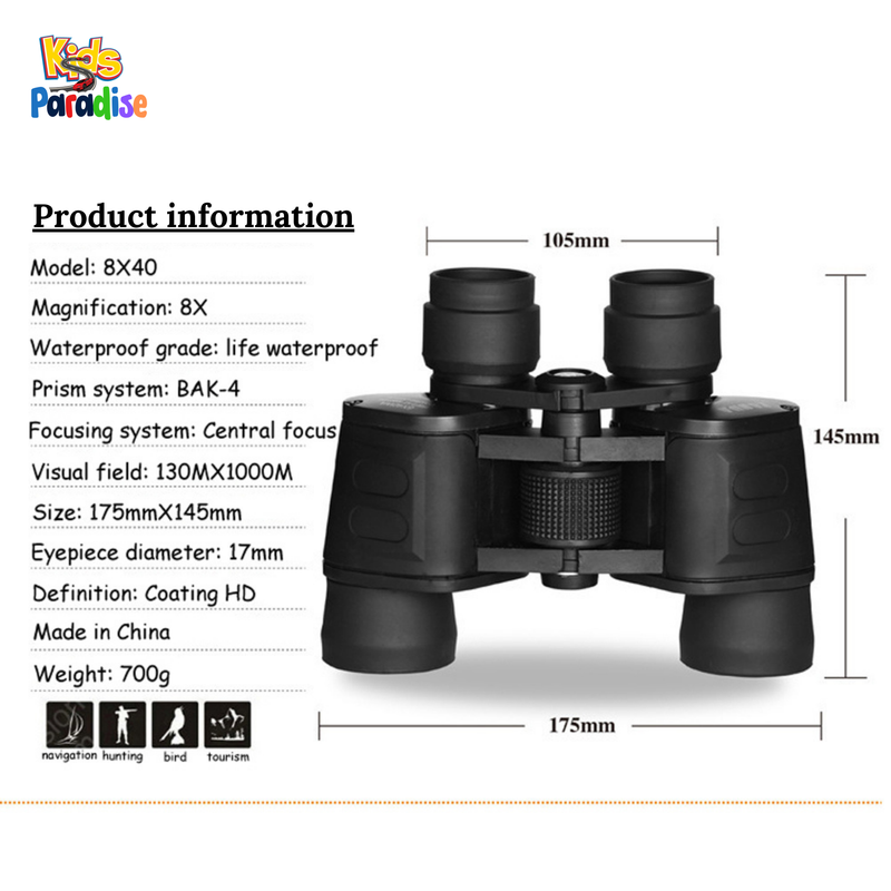 Binocular 80125 with Case for Bird Watching Sporting Events Hunting