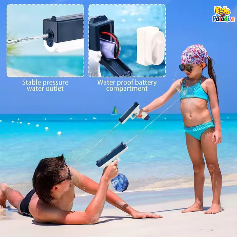 Water Gun Electric Automatic Burst Water Spray with Long Range Summer Toy for Adults & Children