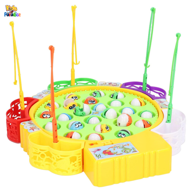 21 Pcs Fish Game Electric Musical Fishing Toy