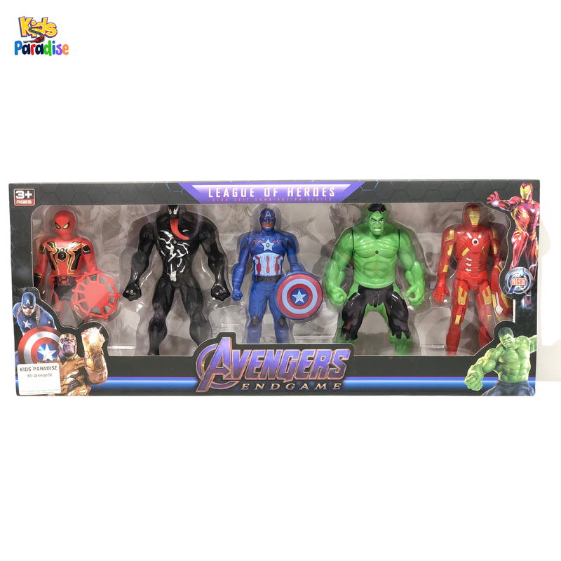 Pack of 5 Multicolored Avengers Superheroes Action Figures