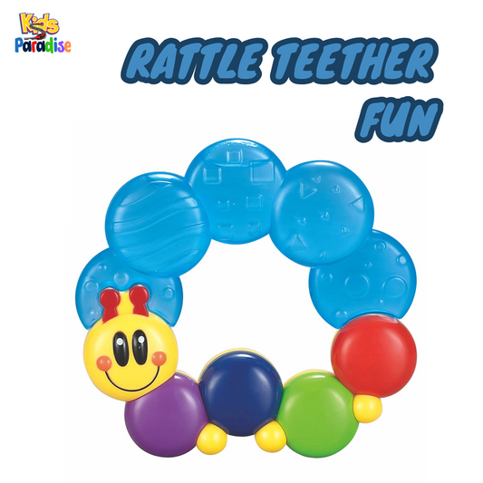 Soft Water Filled Rattle Teether Caterpillar Fun Toy - 306D