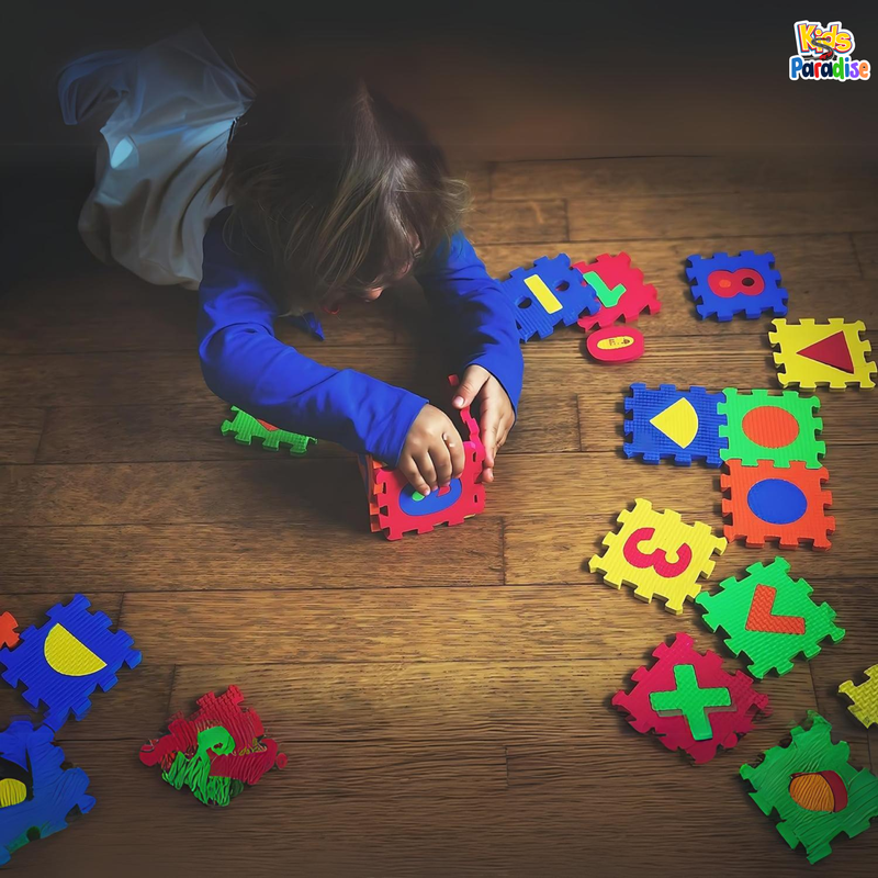 36 Pcs 5x5 inch Alphabet EVA Puzzle Foam Play Mat Floor For Kids Early Education