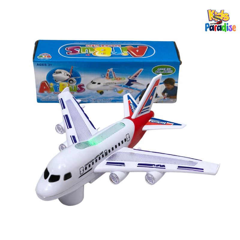 Airbus Airplane With Lights, Sounds and Rotation Electronic Toy
