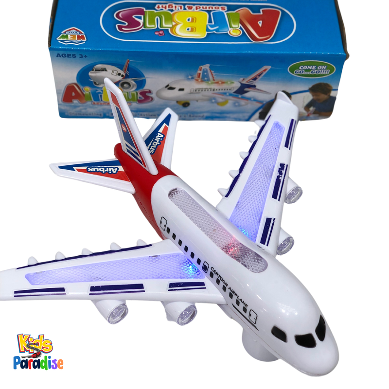 Airbus Airplane With Lights, Sounds and Rotation Electronic Toy