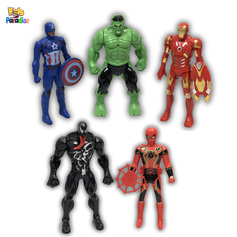Pack of 5 Multicolored Avengers Superheroes Action Figures