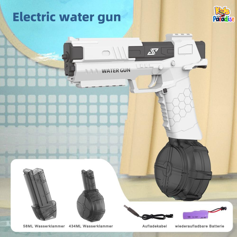 Water Gun Electric Automatic Burst Water Spray with Long Range Summer Toy for Adults & Children