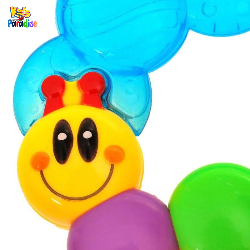 Soft Water Filled Rattle Teether Caterpillar Fun Toy - 306D