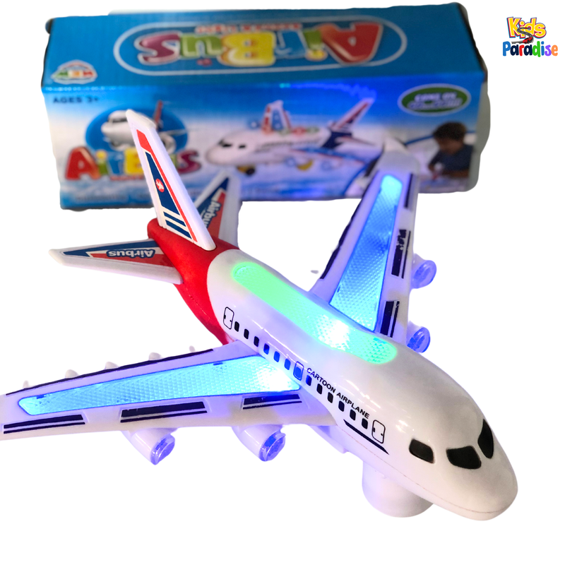 Airbus Airplane With Lights, Sounds and Rotation Electronic Toy