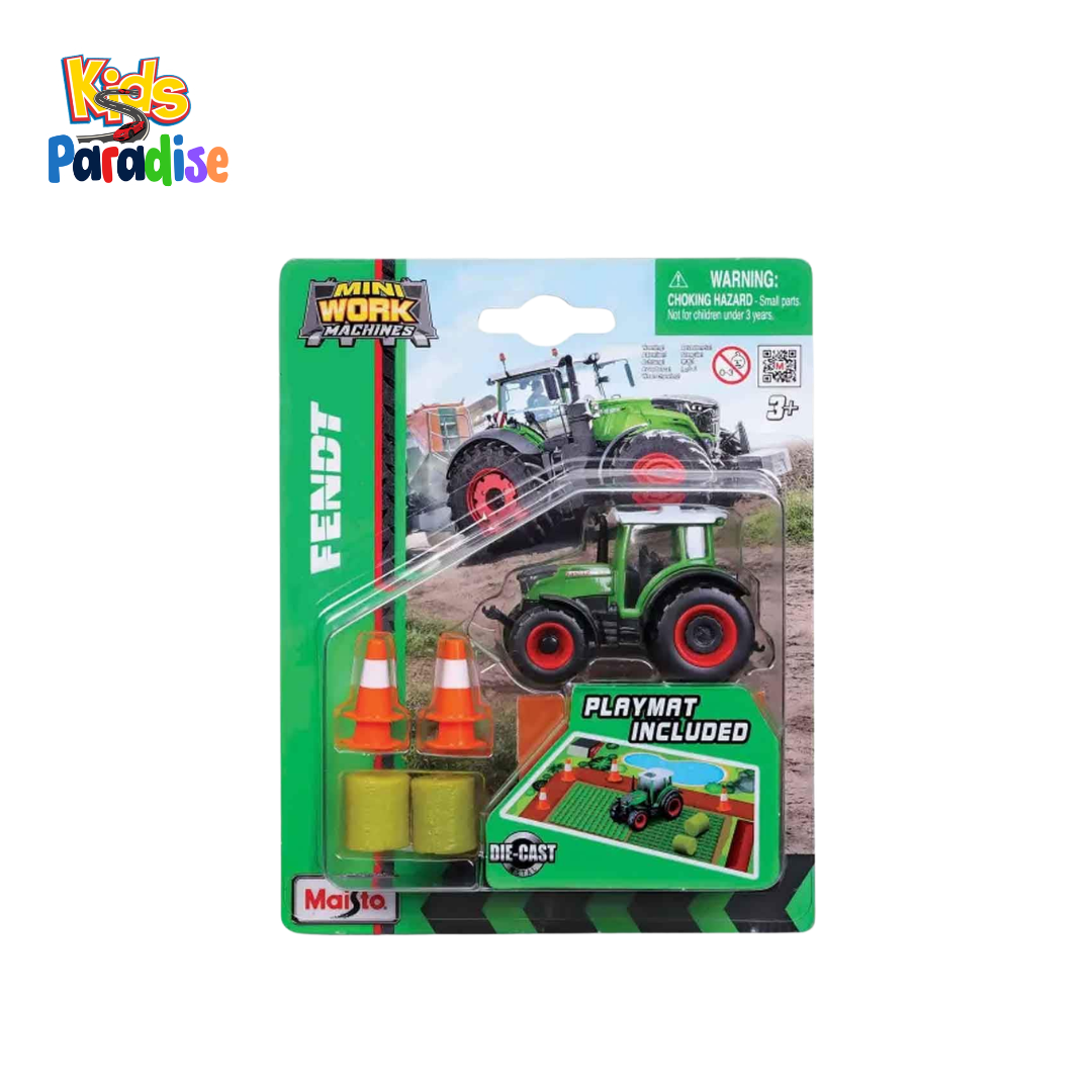 Maisto Mini Work Machines Fendt Farm Tractor Play Set