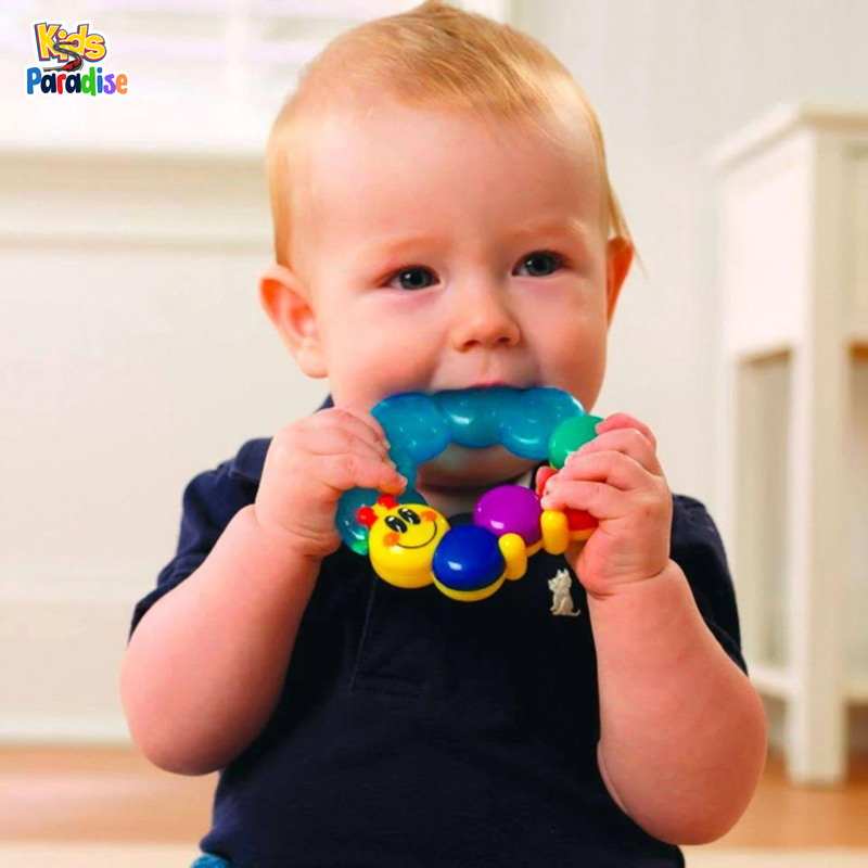 Soft Water Filled Rattle Teether Caterpillar Fun Toy - 306D