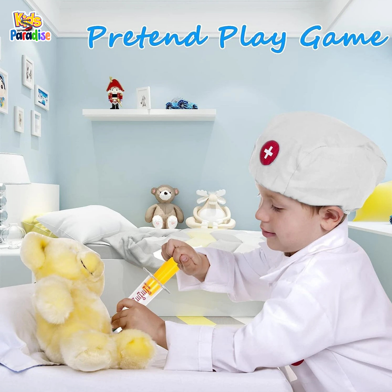 Dentist Doctor Set for Kids Medical Kit with 15pc of Dental Instruments Blue