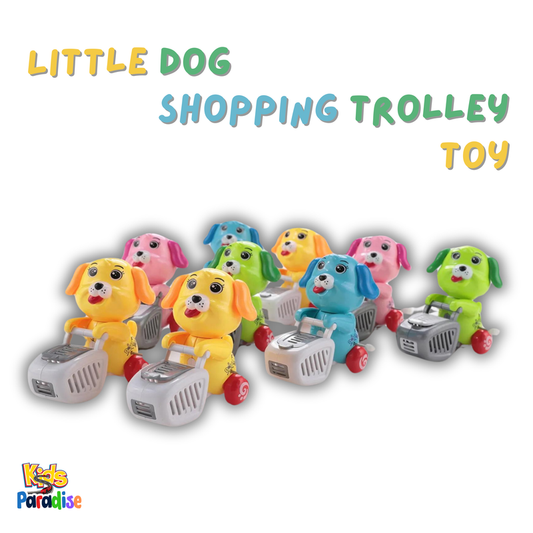 Little Dog Shopping Trolley Toy - Multicolor Interactive Play Set for Kids