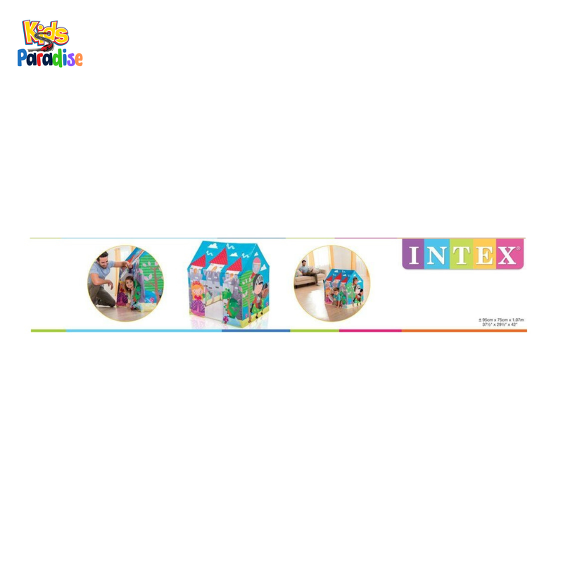 INTEX Royal Castle Indoor Pop Up Play Tent House (37.5" X 29.5" X 42") 45642