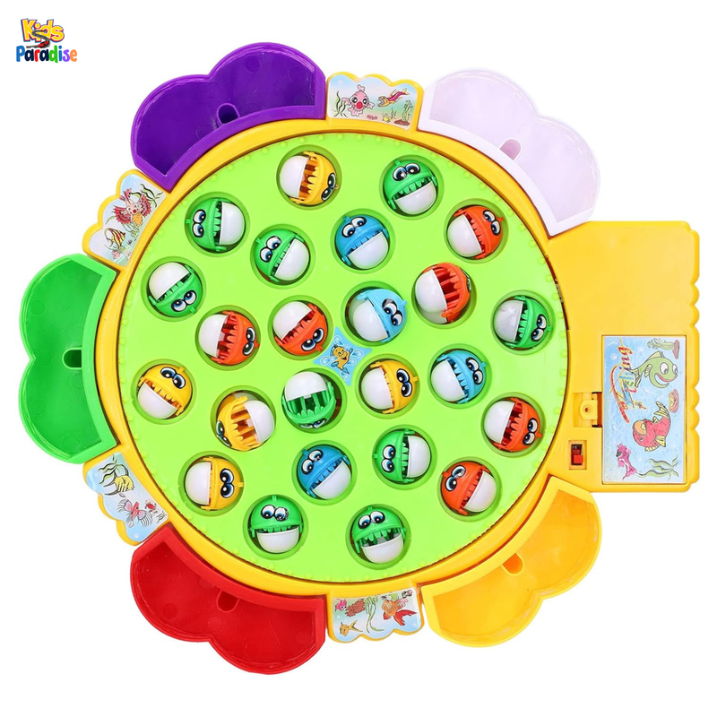 21 Pcs Fish Game Electric Musical Fishing Toy