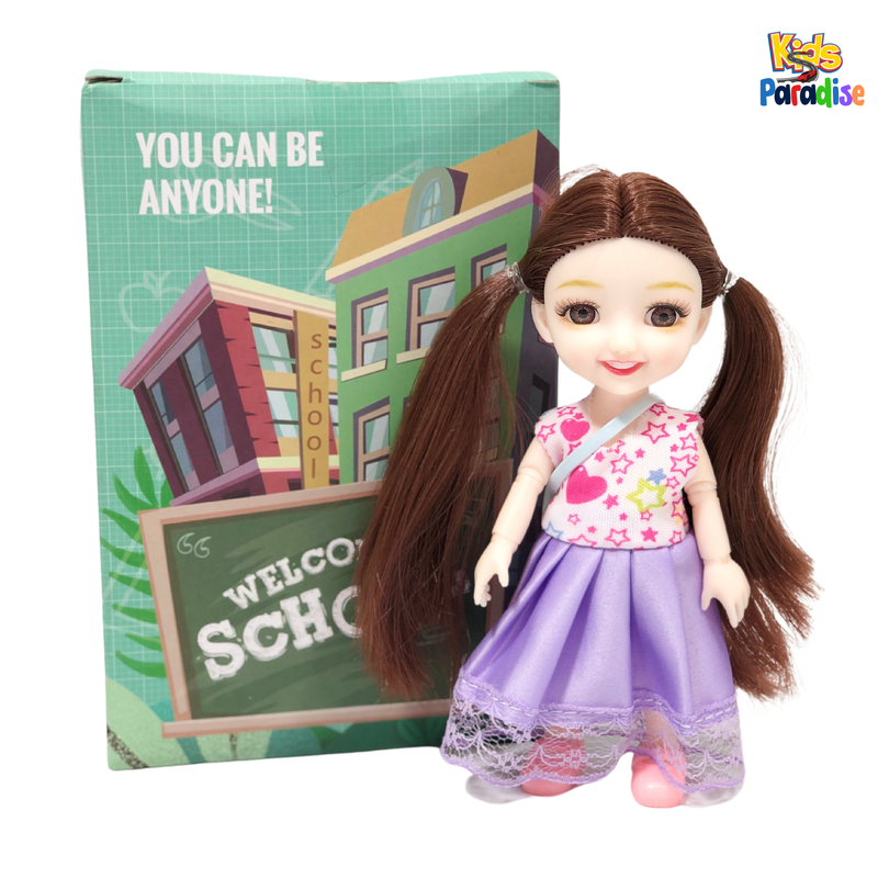 6 inch Welcome School Princess Doll with Flexible Joints & Cute Outfit Perfect Gift For Girls