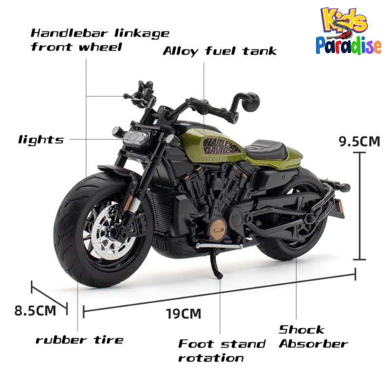 1:12 Scale Harley Davidson Sportster S Diecast Model Motor Cycle M-12-16B Bike