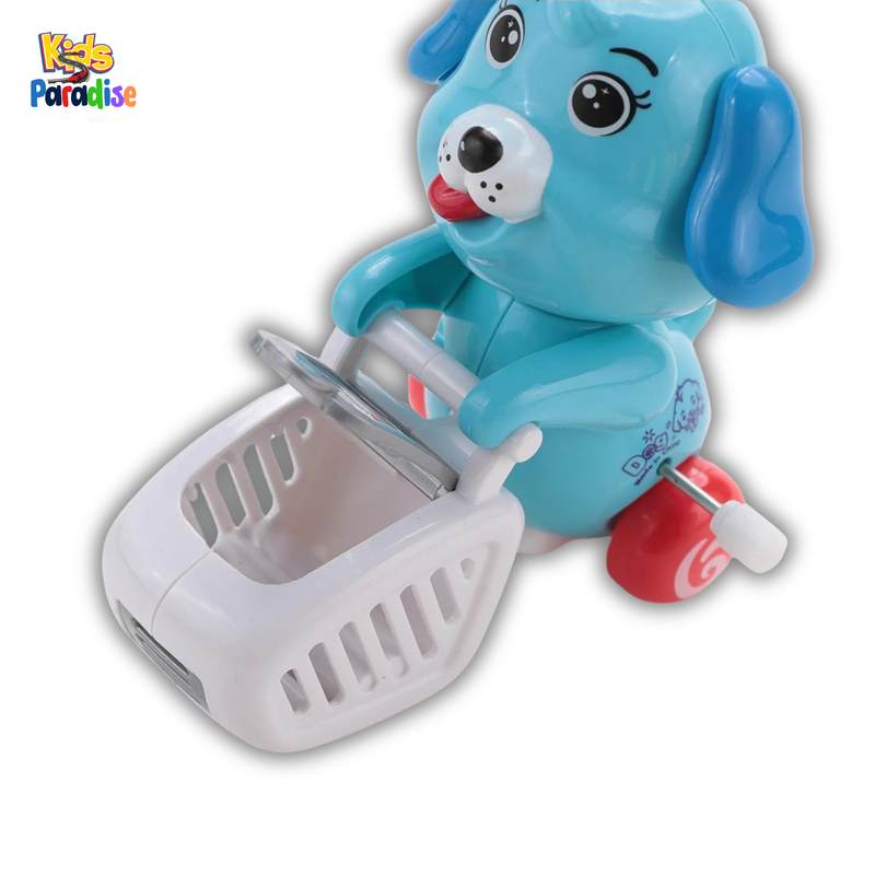Little Dog Shopping Trolley Toy - Multicolor Interactive Play Set for Kids