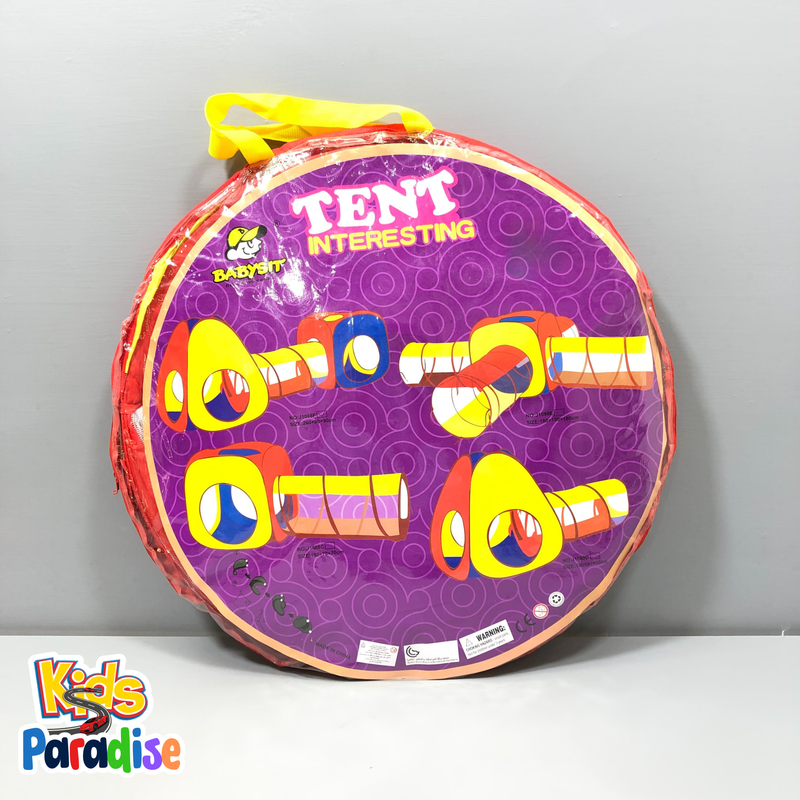 Boys Girls Gift Collapsible Children Play Tent Toy Games Toddlers Kids Playhouse 3-in-1 Play Tent Set