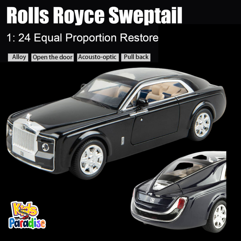 1:24 Scale Sweptail Rolls Royce Diecast Model Car M-929-E1