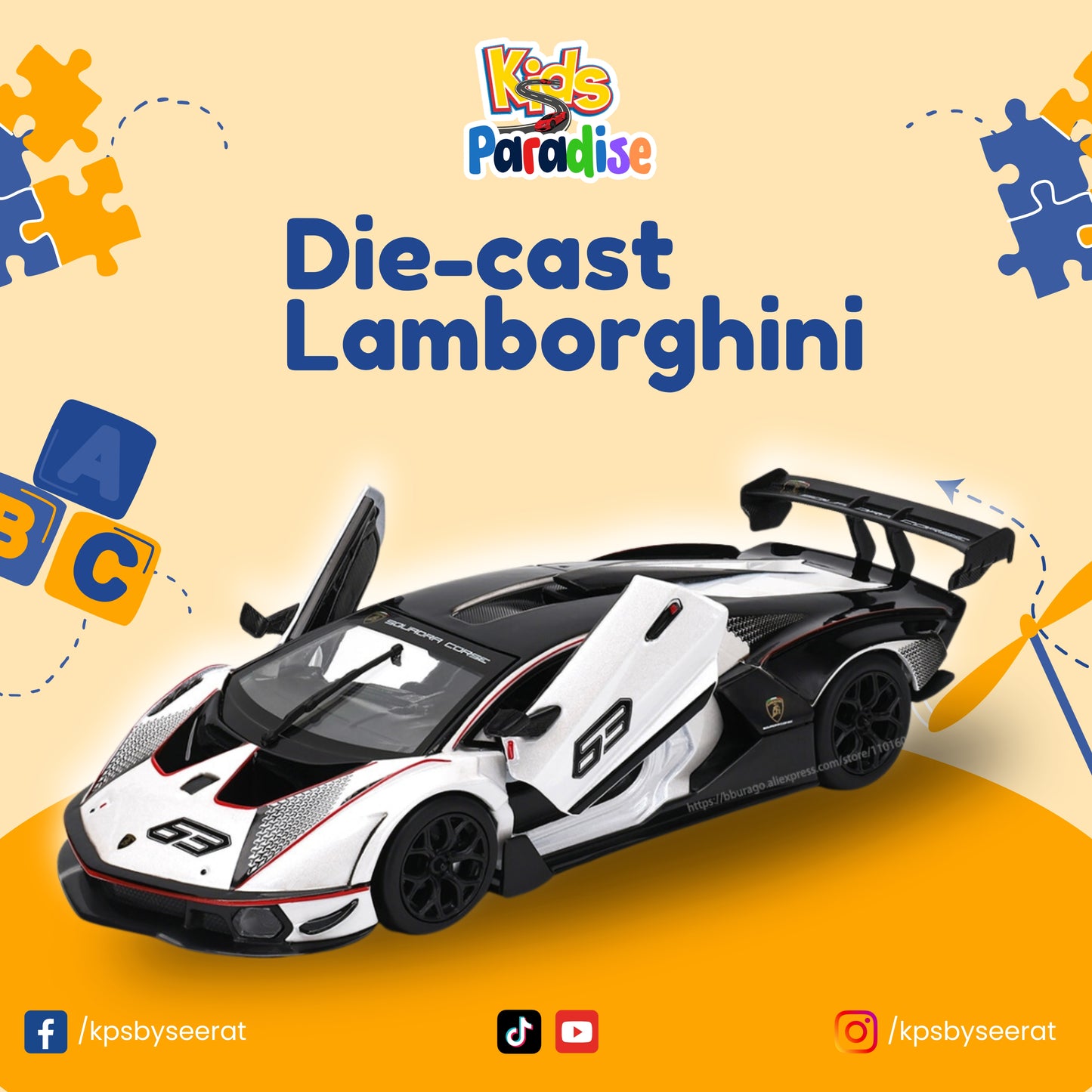 Die-cast Lamborghini