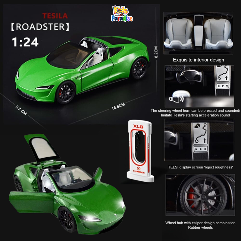 1:24 Tesla Roadster Diecast Model Car M-92321-1