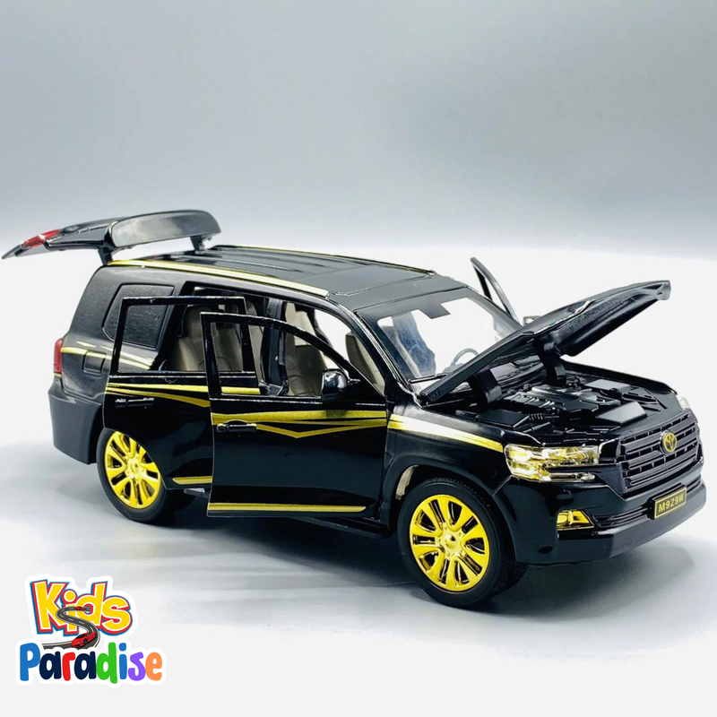 1:24 Toyota Land Cruiser VXR V8 Black and gold Die Cast Model Car M-926-W