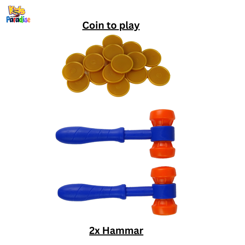 Kids Crazy Astronaut Mole Attack Hammer Game Toy Mini Mole Machine and Pounding Toy with Light and Sound