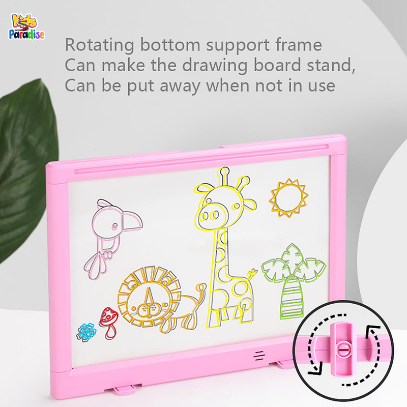 14" Colourful Magic Board Light Up Music Drawing Pad