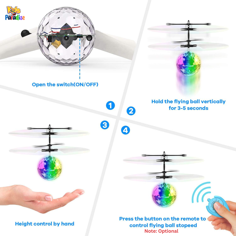 Flying Ball Hand Induction Sensor Toy Led Hover Float Music Ball