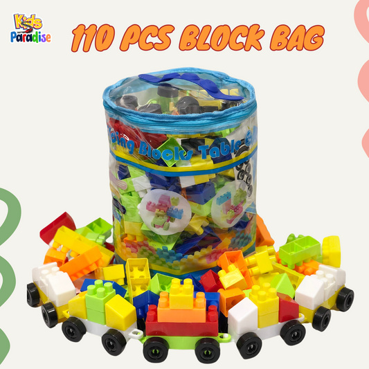 110 Pcs Building Blocks Bag Assorted - 3839