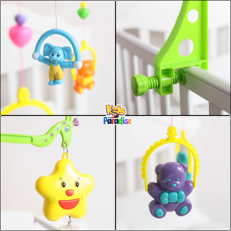 5 Pcs Musical Baby Bed Bell Toy For Unisex Coat Mobile Hanging Set