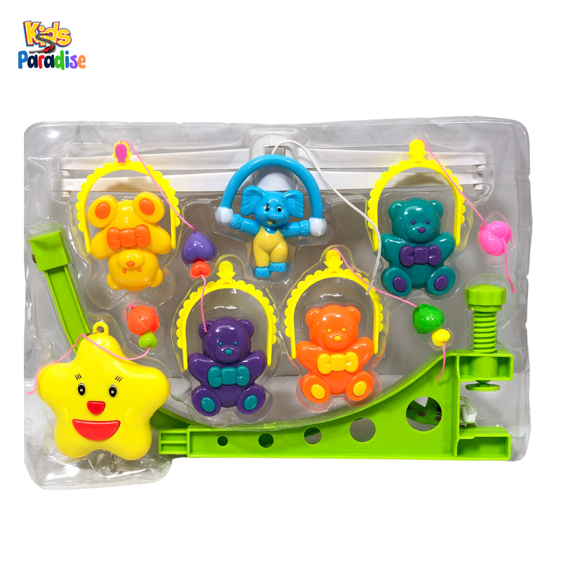 5 Pcs Musical Baby Bed Bell Toy For Unisex Coat Mobile Hanging Set