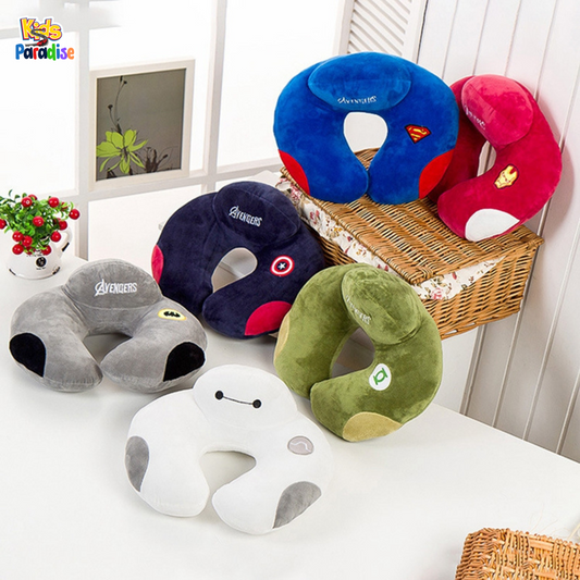 Superhero Avengers Neck Pillow U Shape Travel Pillow Case Memory Foam