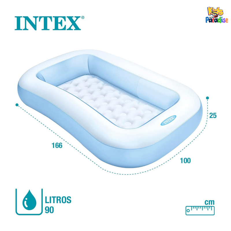 INTEX 5.5-FT Rectangular Baby Swimming Pool (65.5" L x 39.5" W x 11" H) 57403