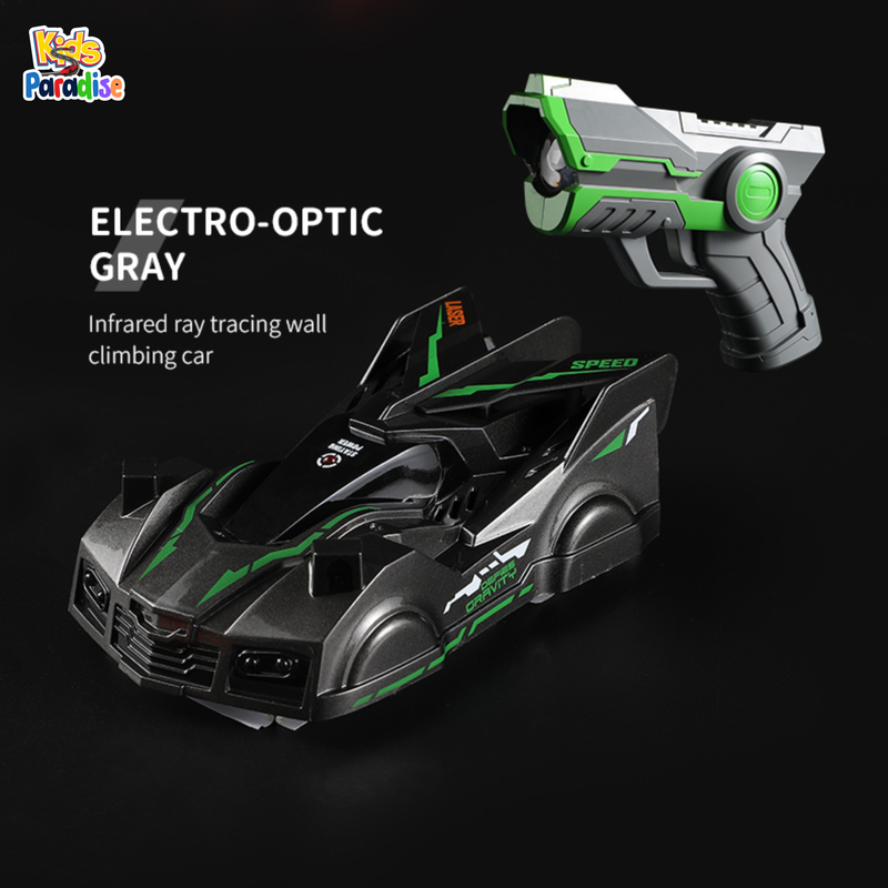 Infrared Ray Tracking Wall Climbing Car With Laser Gun 360° Rotating