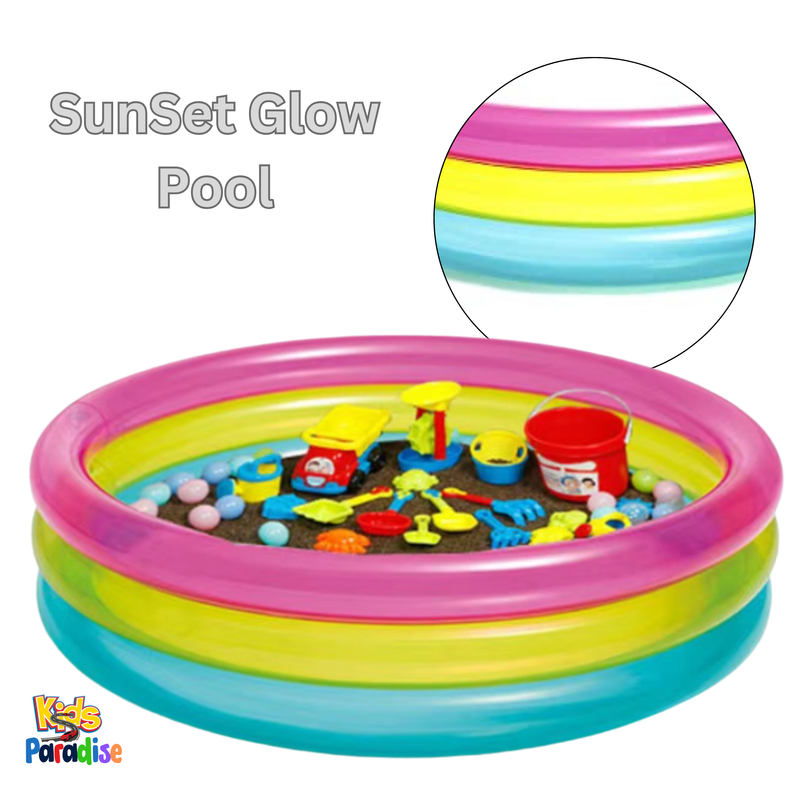 INTEX 2.8-FT Rainbow Sunset Glow Baby Swimming Pool (34" X 10") 57104