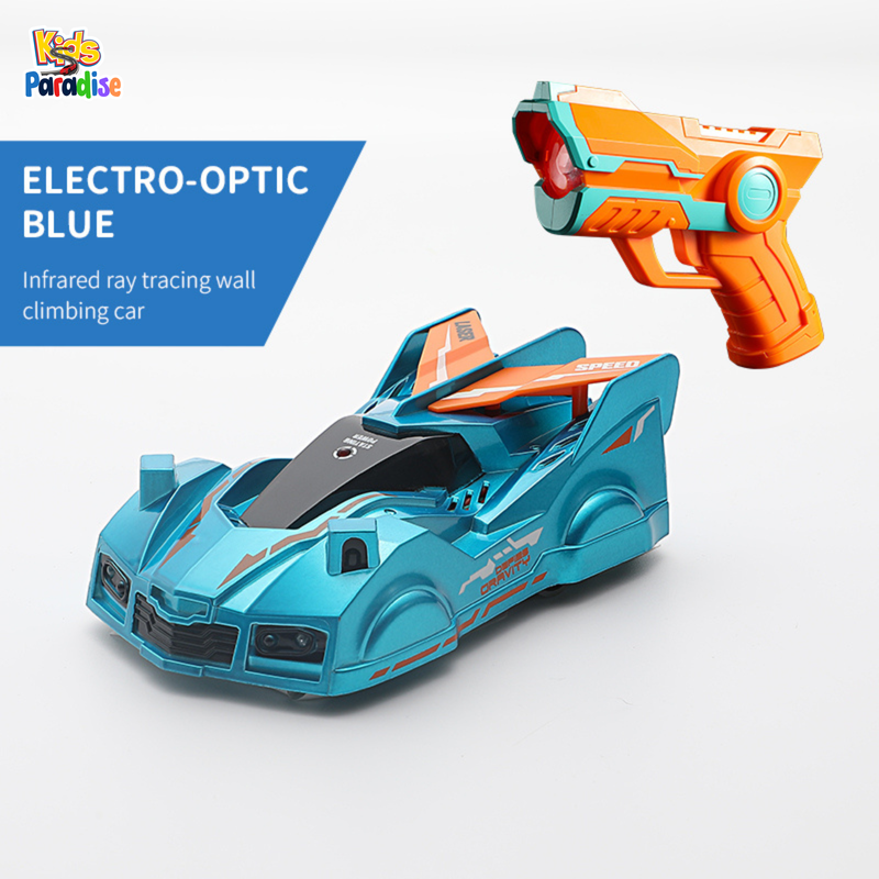 Infrared Ray Tracking Wall Climbing Car With Laser Gun 360° Rotating
