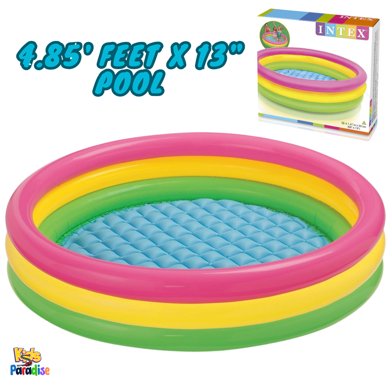 INTEX 4.85-FT Sunset Glow Baby Swimming Pool (58" x 13") 57422