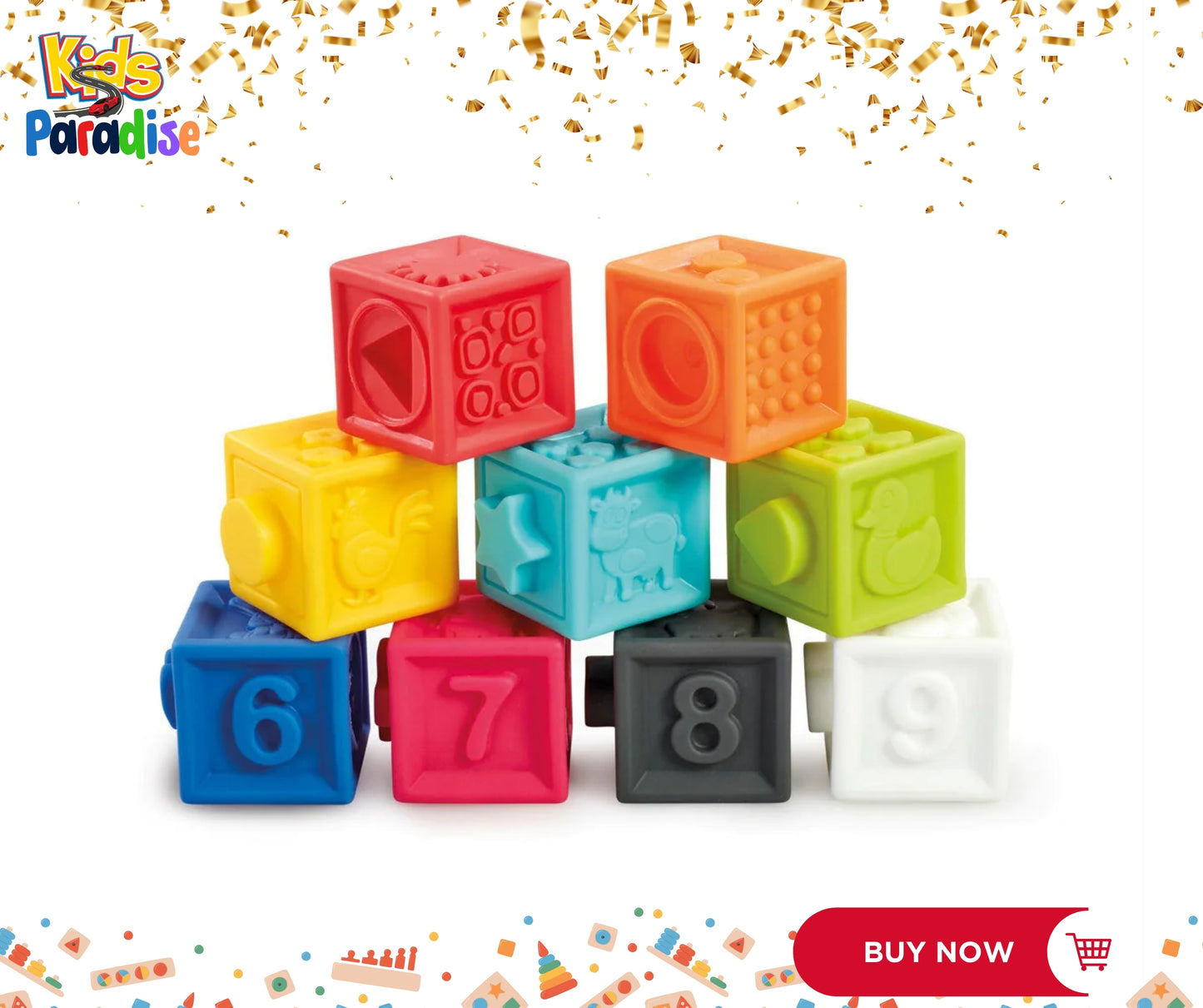 Soft Stacking Baby Blocks