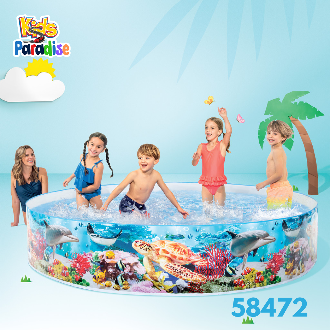 Dive Into Deep Blue – Intex Deep Blue Sea SnapSet Pool 96x15in | 58472