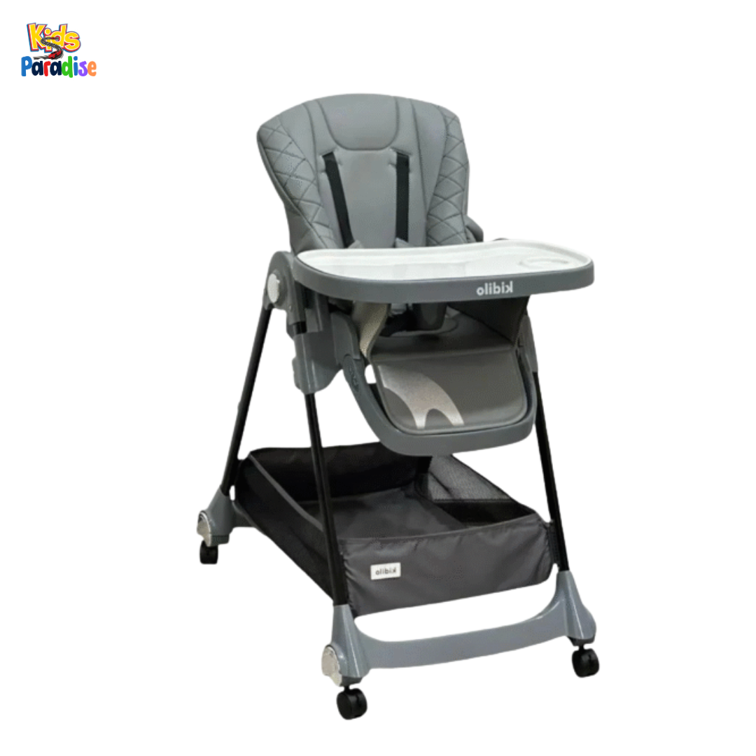 Kidilo Baby High Chair KT908 — 3-in-1 Multifunctional High Chair, Recliner & Bed