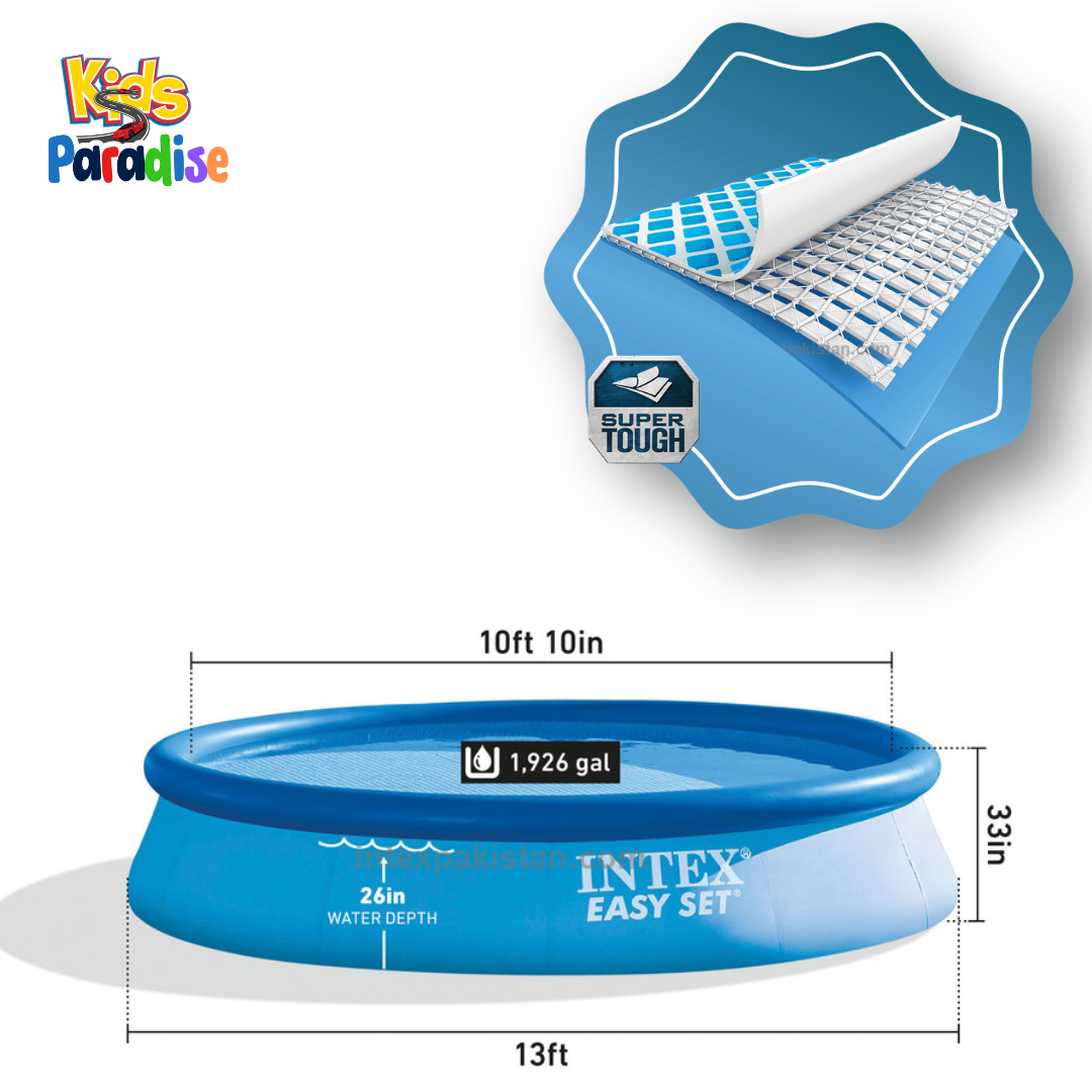 Premier Family Pool Experience – Intex 13ft x 33in Easy Set Pool | 28143 (13' x 33")