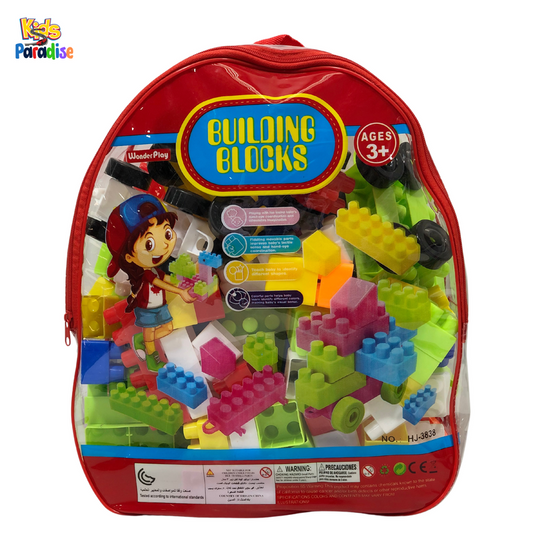 110 Pieces Train Building Blocks Bag Pack Assorted - 3838